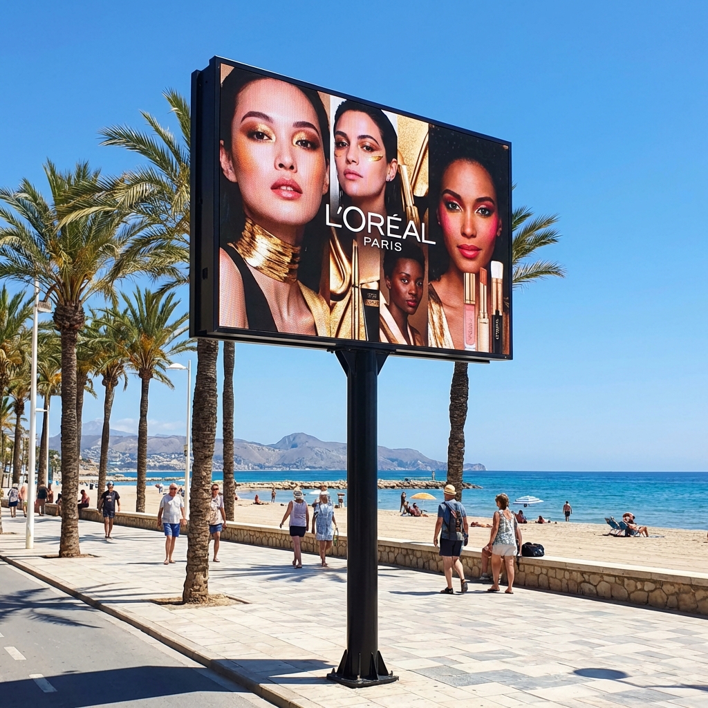 Monoposte LED Urbano Pequeño Calle L'Oréal