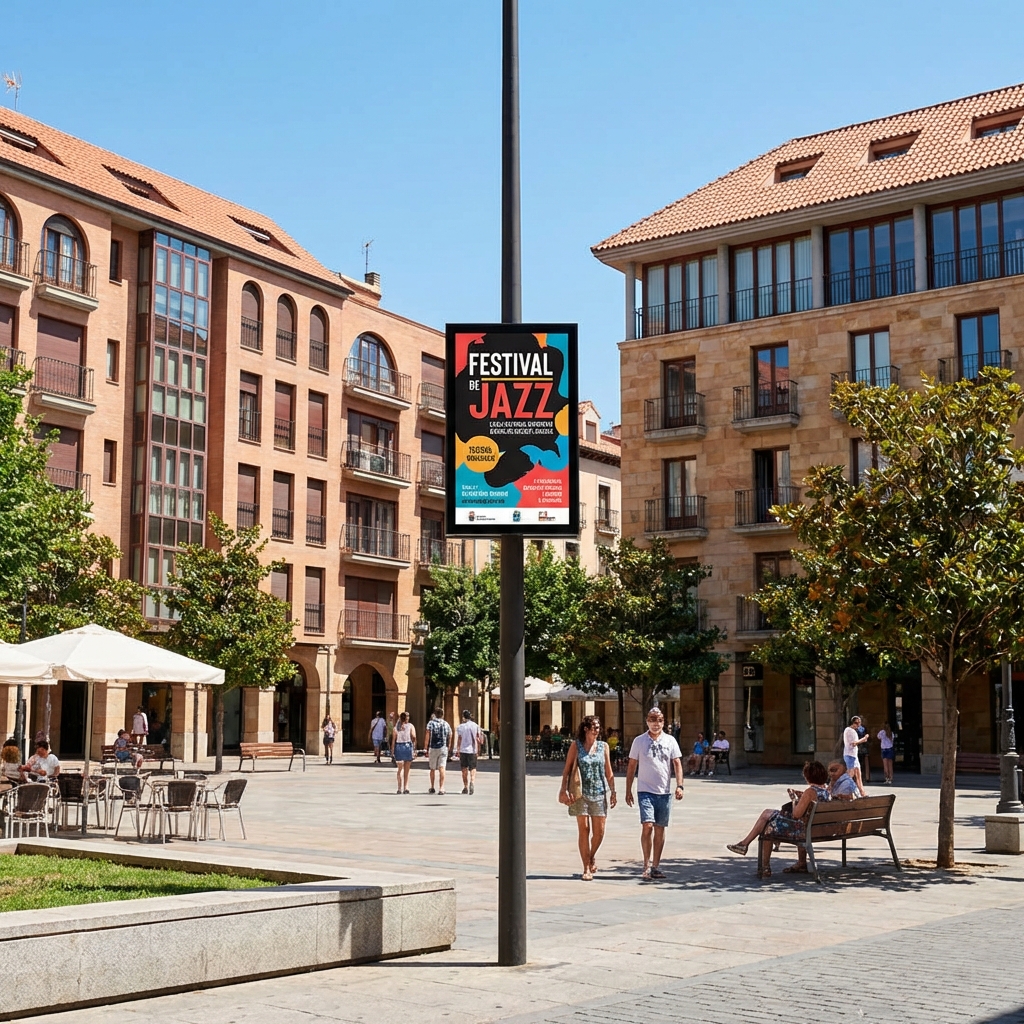 Monoposte LED Urbano Pequeño Plaza