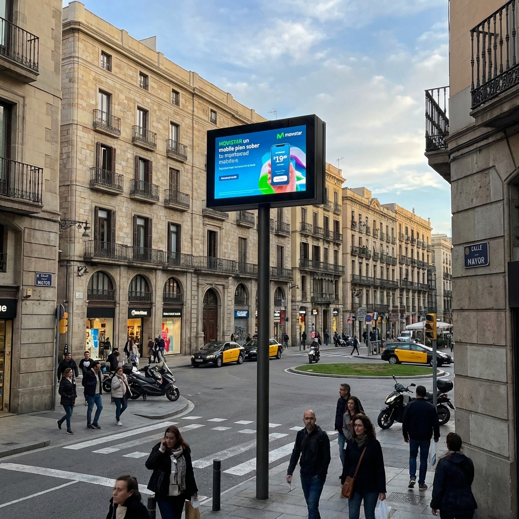 Monoposte LED Urbano Pequeño Intersección